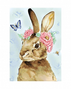 "Пасхальный кролик" - Картина стразами (набор), 27х38 см, WD221
