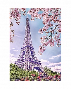 "Весна в Париже" - Картина стразами (набор), 27х38 см, WD124