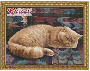 "Персидский кот" - Картина стразами (набор), 40х30 см, АЖ-1462