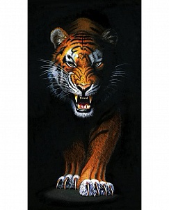 "Преследующий тигр" - Картина стразами (набор), 38х70 см, WD2408