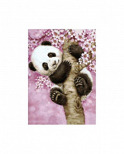 "Ласковая панда" - Картина стразами (набор), 27х38 см, WD076